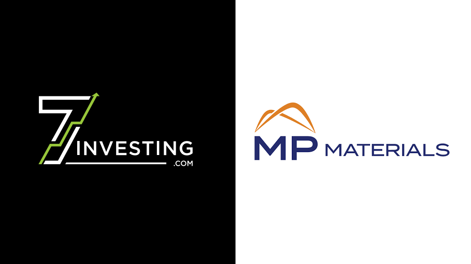 The 7investing logo next to the MP Materials logo.