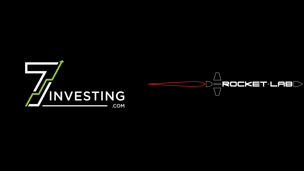 7investing logo next to the Rocket Lab logo.